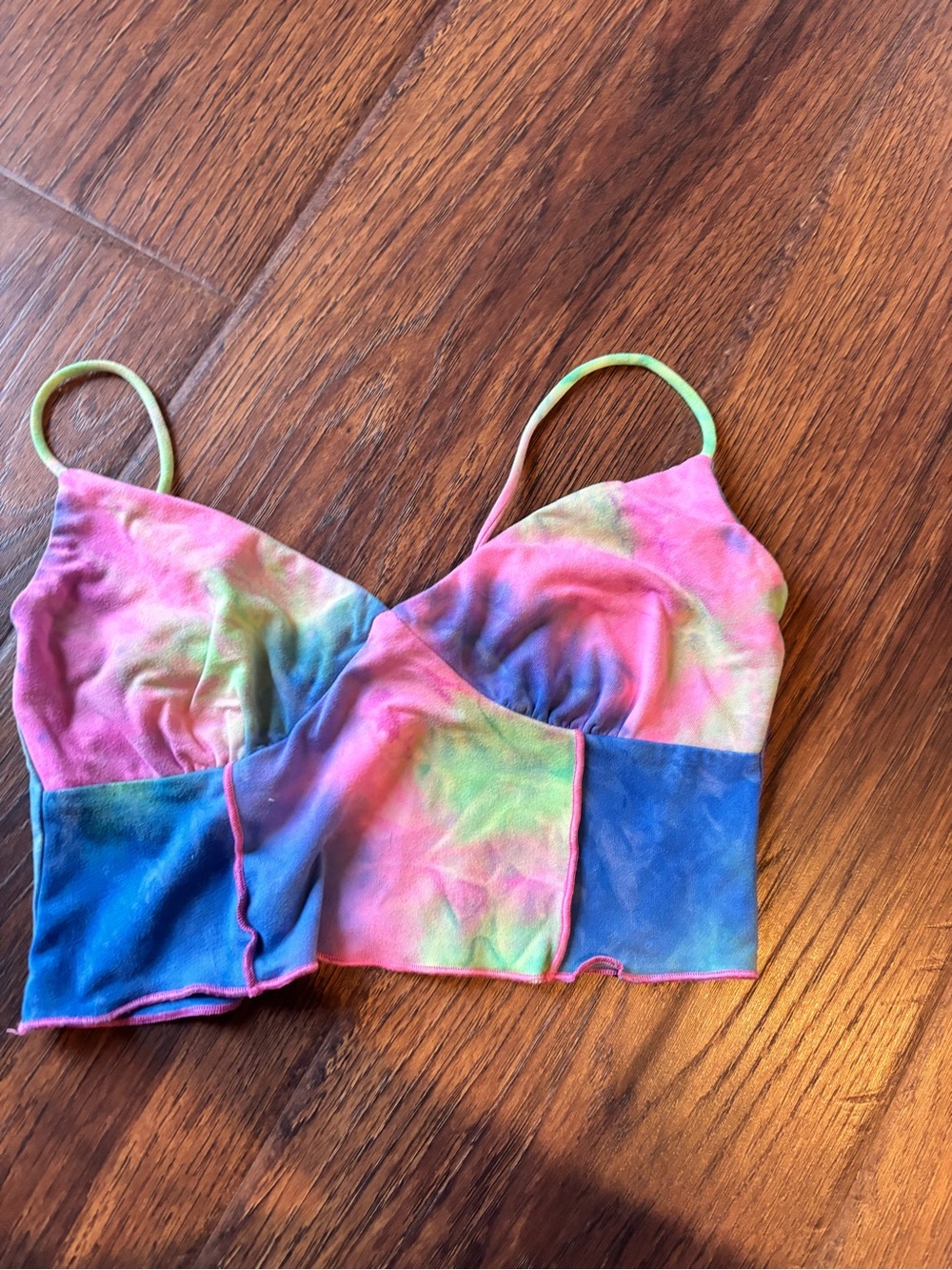 Princess Polly Multicolor Tie-Dye Cropped Bralette